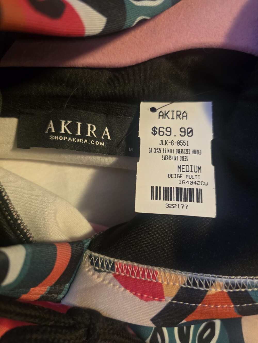 Akira Womens Abstract Floral Print Sweater  Jacket - Multicolor - Picture 3 of 16